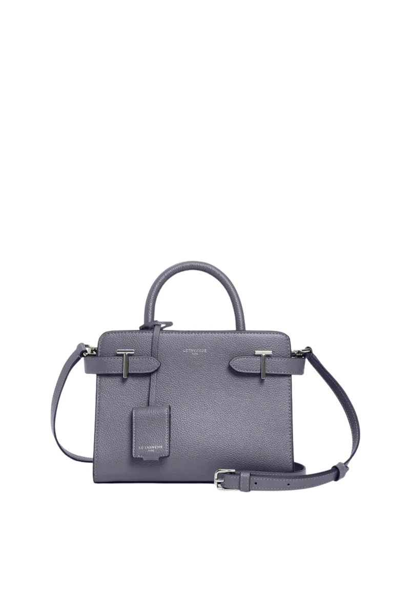 Le Tanneur Petit Sac à main Emilie Bleu Acier