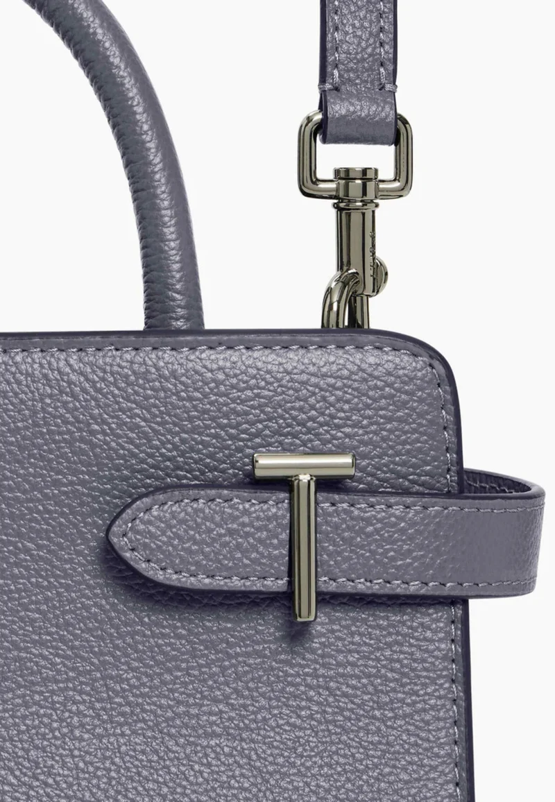Le Tanneur Petit Sac à main Emilie Bleu Acier