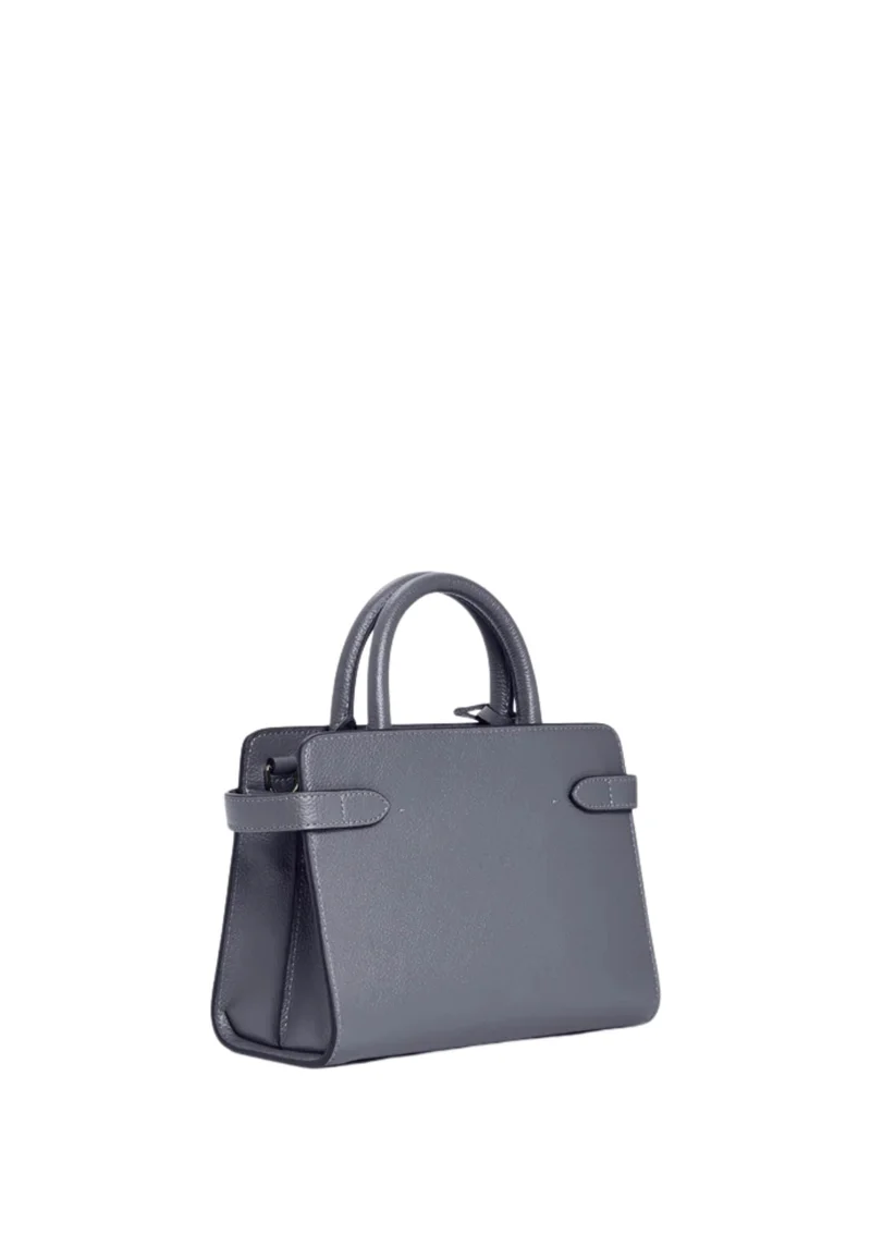 Le Tanneur Petit Sac à main Emilie Bleu Acier