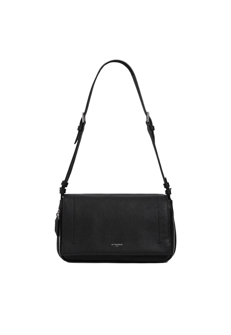 Le Tanneur Sac Bandoulière Aurore Noir