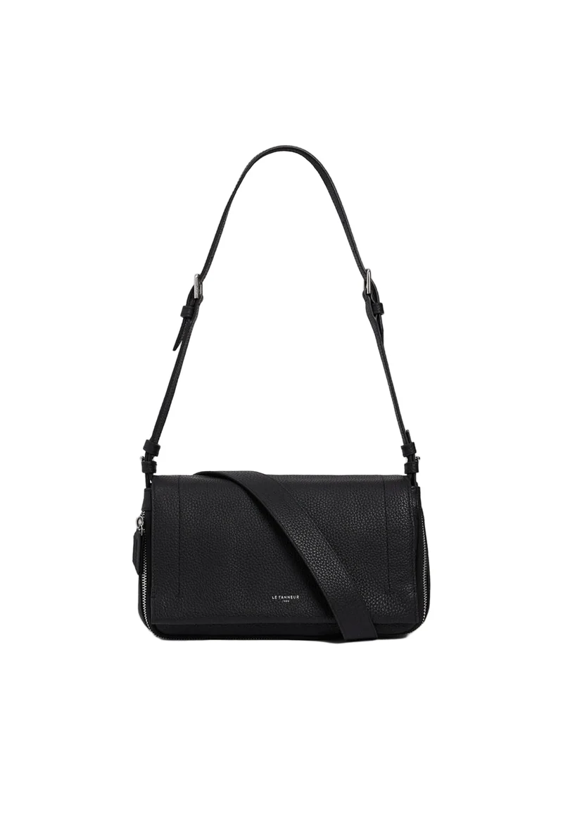 Le Tanneur Sac Bandoulière Aurore Noir