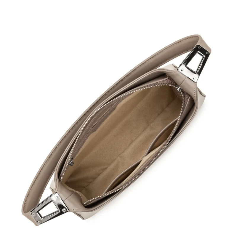 Lancaster Sac à main Zippé M Suave Ace Galet Fonce