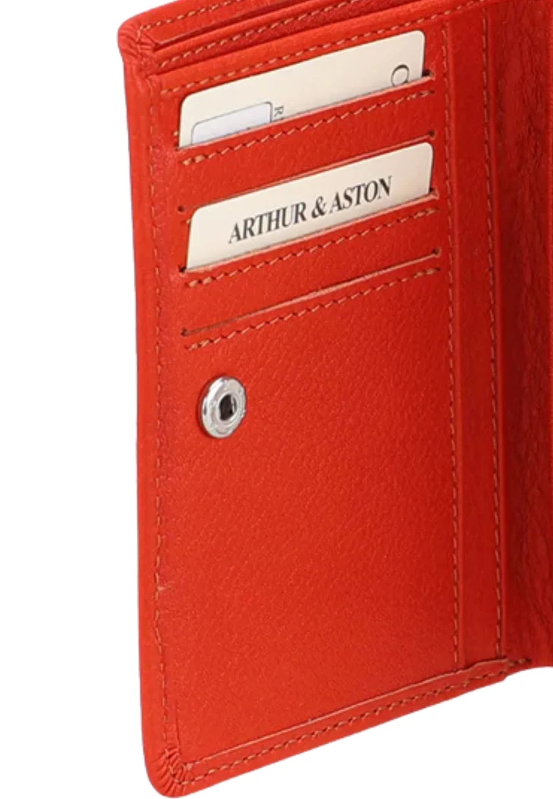 Arthur & Aston Porte Cartes Mixte, Homme, Femme 2528-152 Orange