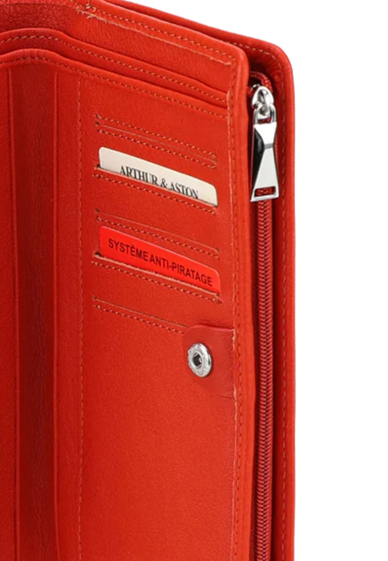 Arthur & Aston Porte Cartes Mixte, Homme, Femme 2528-295 Orange
