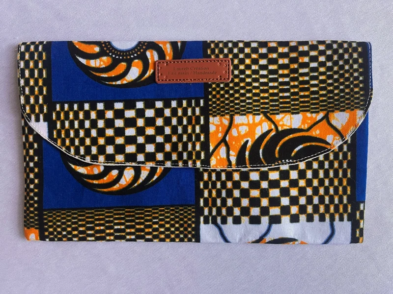 Pochette en tissu Wax