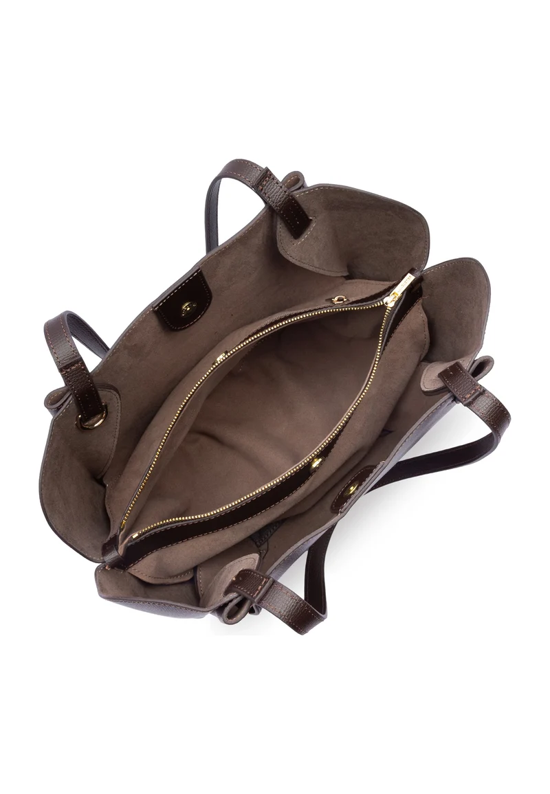 Lancaster Sac cabas épaule Avec Pression Sierra Haus Marron Foncé