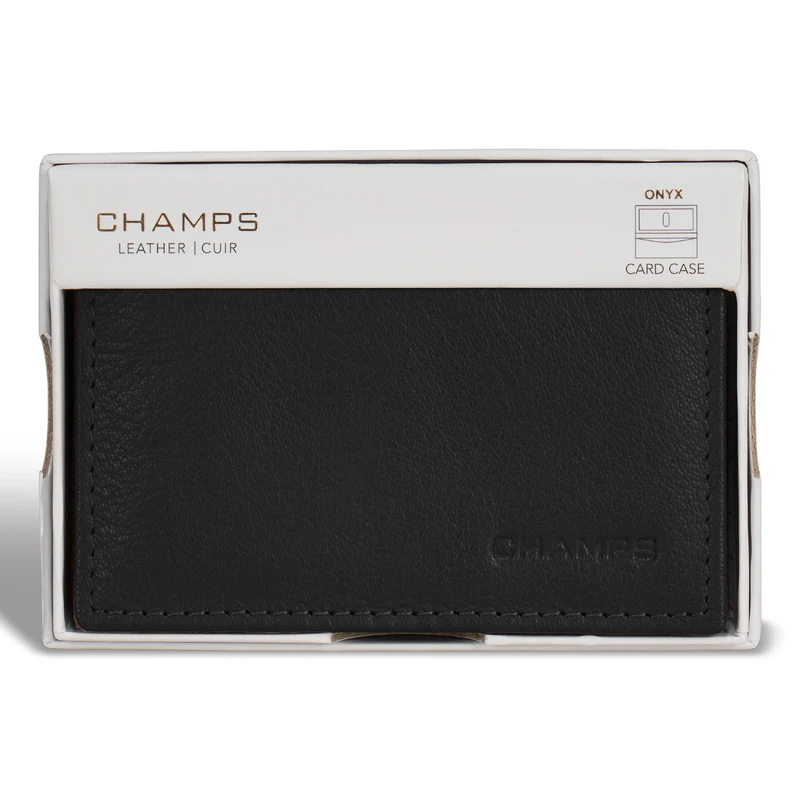 Onyx / Leather Card Case