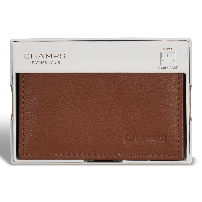 Onyx / Leather Card Case