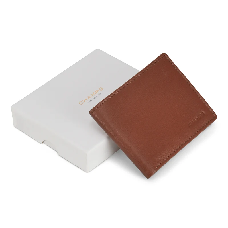 Onyx / Leather Zip Bi-Fold Wallet