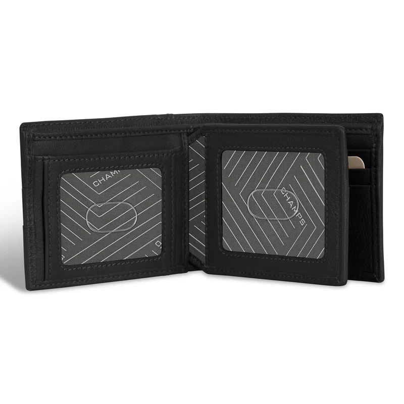 Onyx / Leather Access Center Wing Wallet