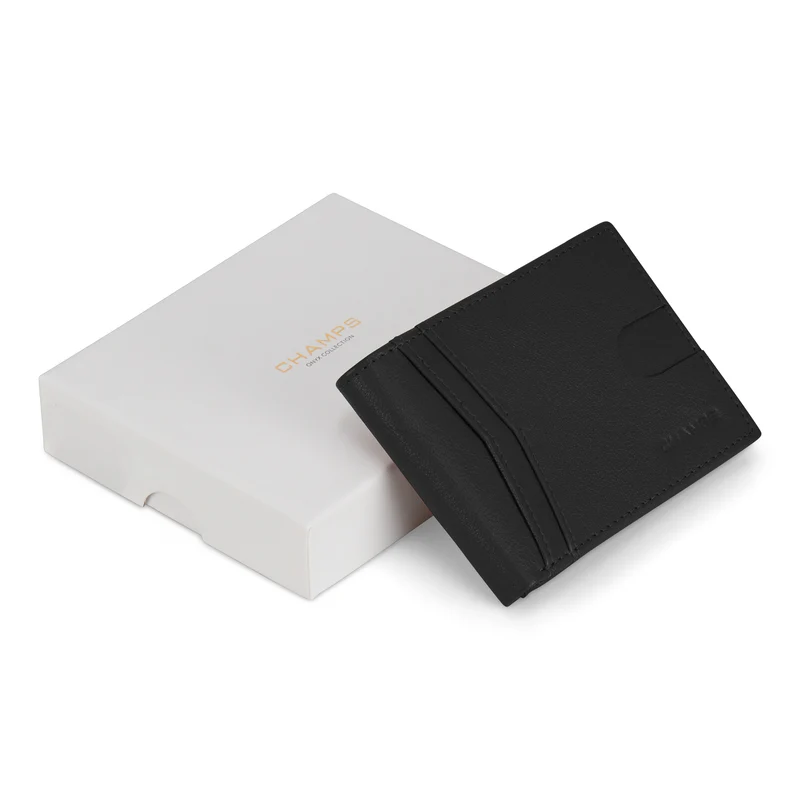 Onyx / Leather Access Center Wing Wallet