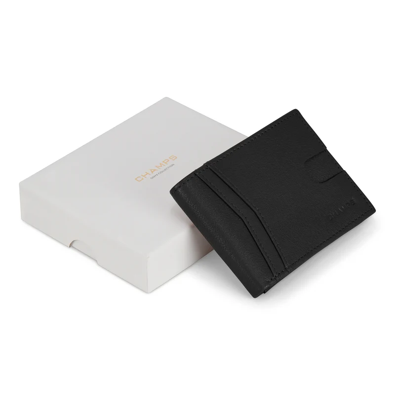 Onyx / Leather Access Top Wing Wallet