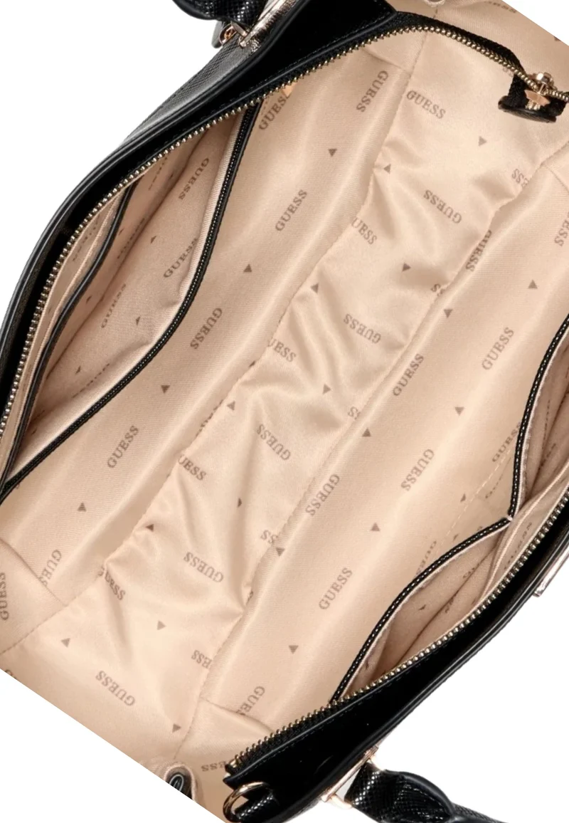 Guess Sac à Main Gilda 3 Compartiments Black
