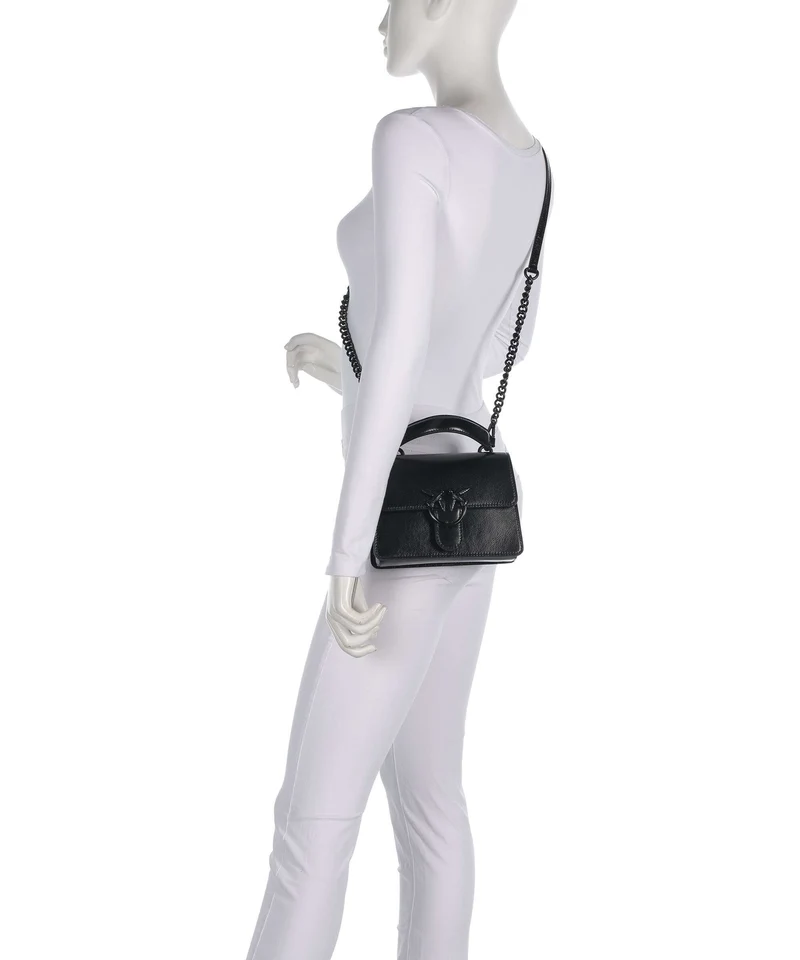 Pinko Love One Mini Sac à main nero limousine block color