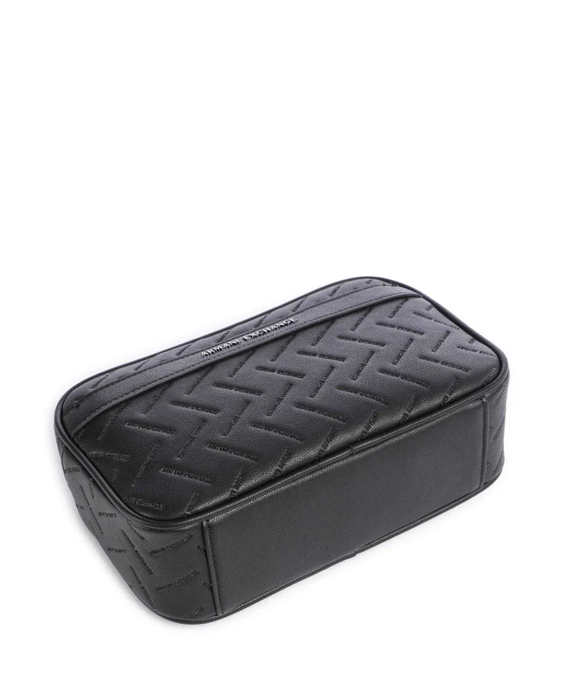 Armani Exchange Ginevra Embossed Trousse de toilette black