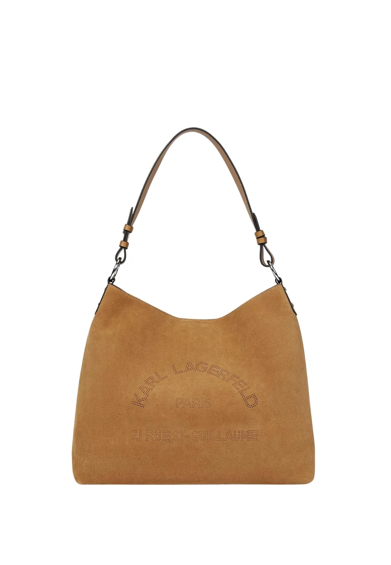 Karl Lagerfeld Sac Hobo Daim Caramel