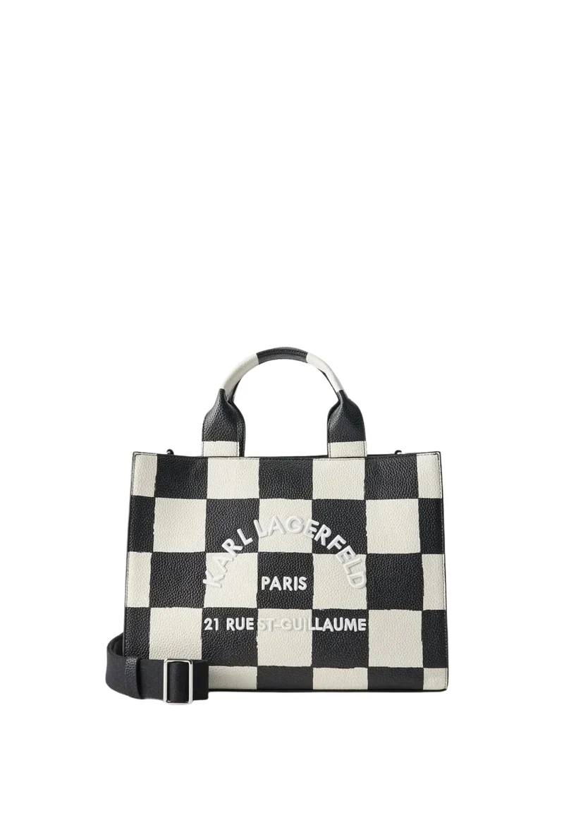 Karl Lagerfeld Cabas Carré Damier Noir & Blanc