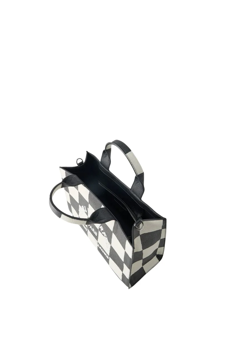 Karl Lagerfeld Cabas Carré Damier Noir & Blanc