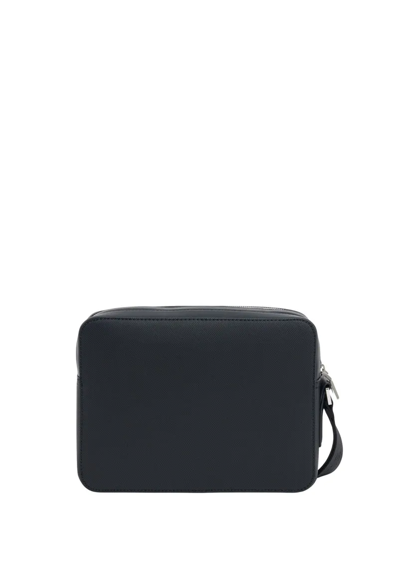 Lacoste Pochette Homme Langon en Petit Piqué Noir