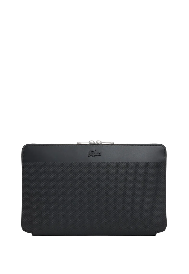 Lacoste Pochette Homme Chantaco Cuir Noir