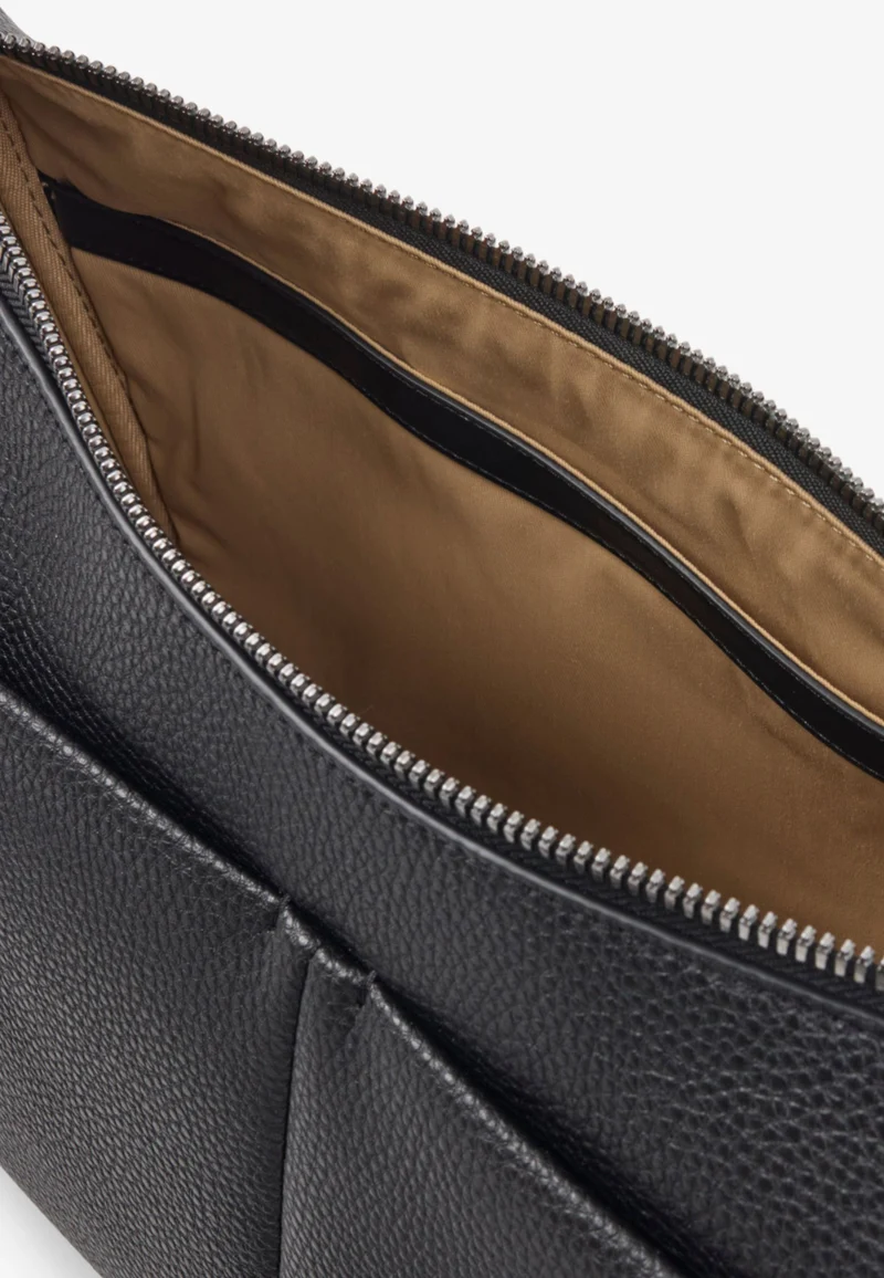Lacoste Sac à Bandoulière Magnus Cuir Noir