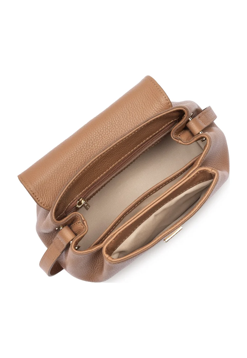 Lancaster Sac trotteur A rabat avec fermoir S Milano Pia Moka