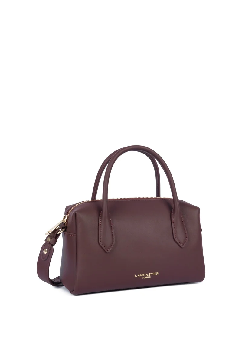 Lancaster Sac à main Zippé M Donna Cube Bordeaux foncé