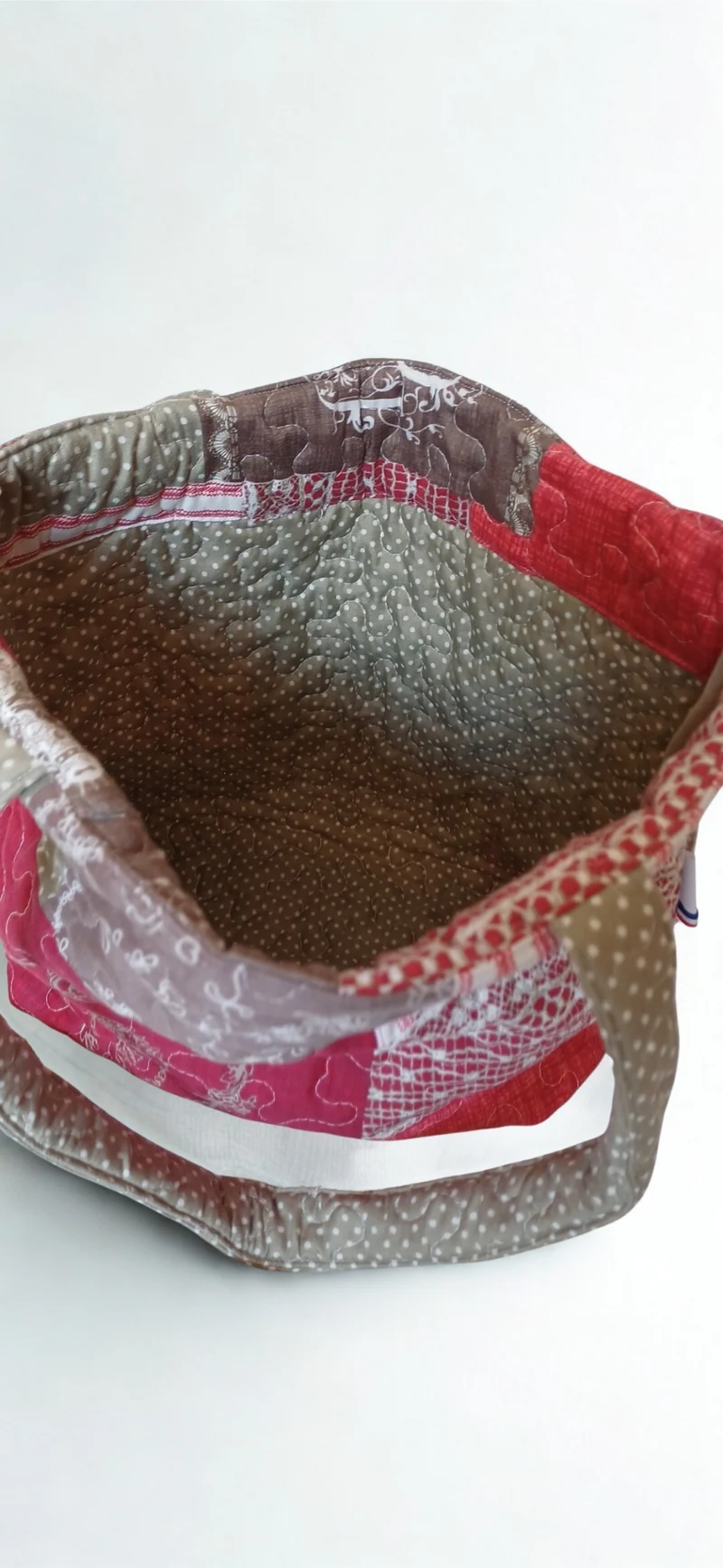 Sac cabas réversible en coton molletonné