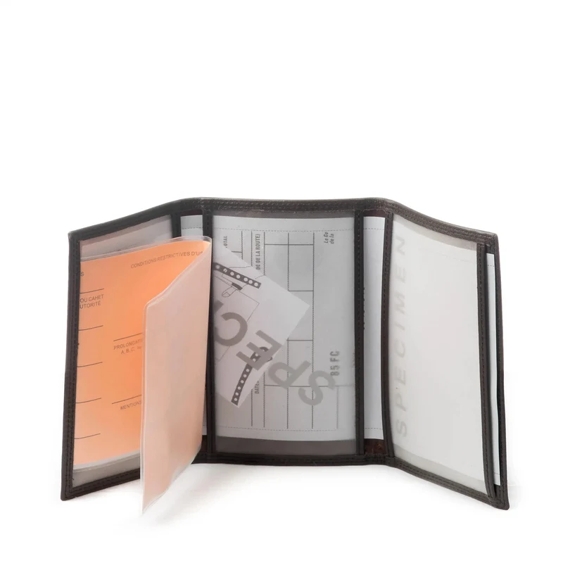 Francinel Porte-papier cuir Venise 37 Noir
