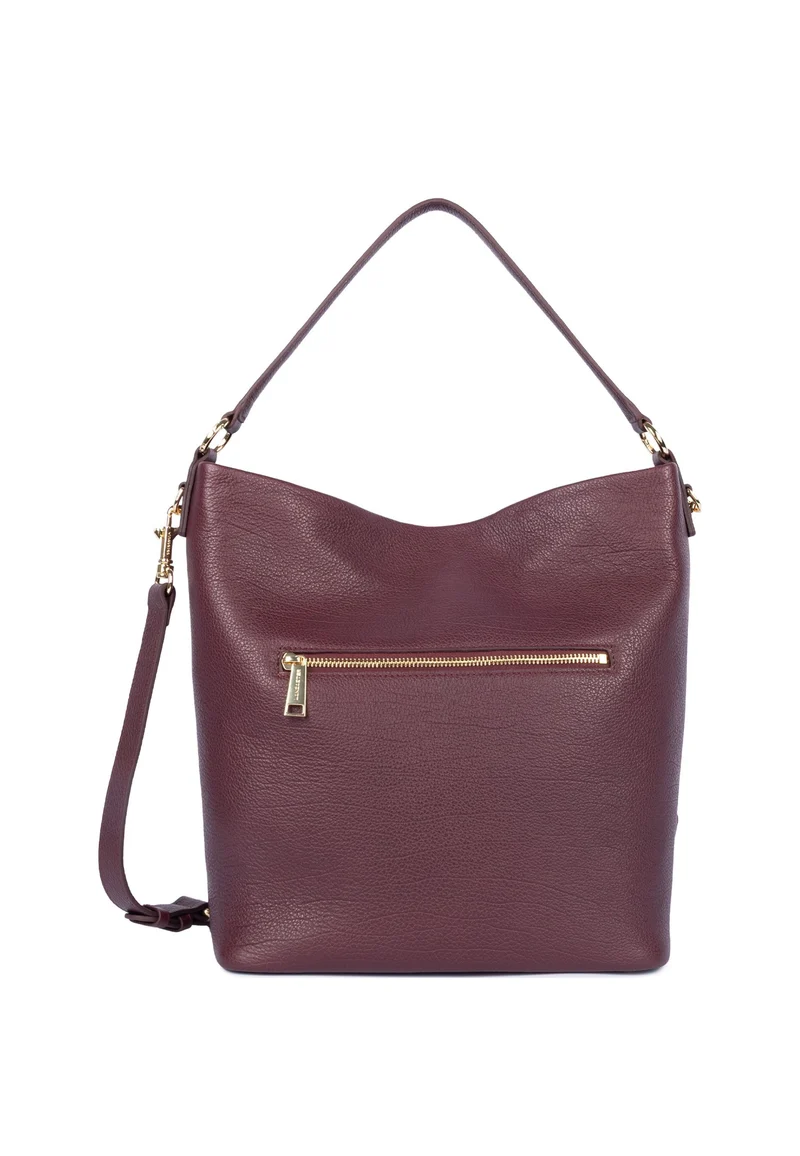 Lancaster Sac seau Zippé L Dune Bordeaux foncé