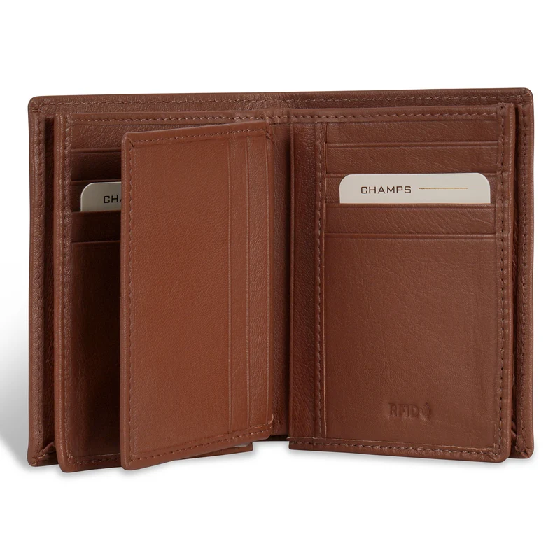 Onyx / Leather Vertical Wallet
