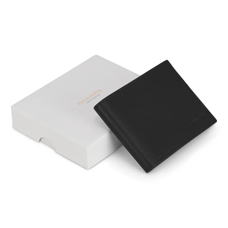Onyx / Leather Top Wing Wallet