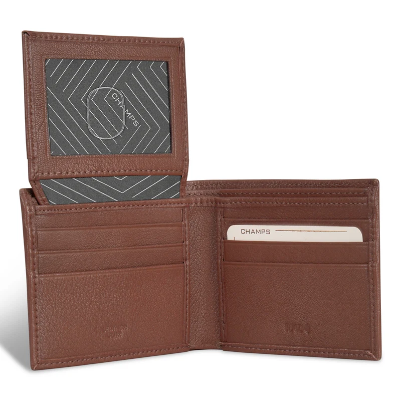 Onyx / Leather Top Wing Wallet
