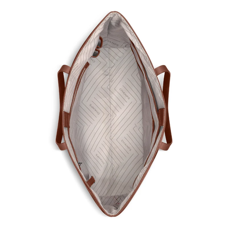 Onyx / Leather Open Tote