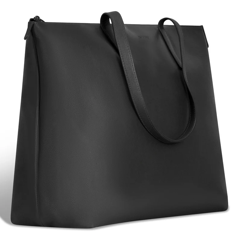 Onyx Leather Business Tote