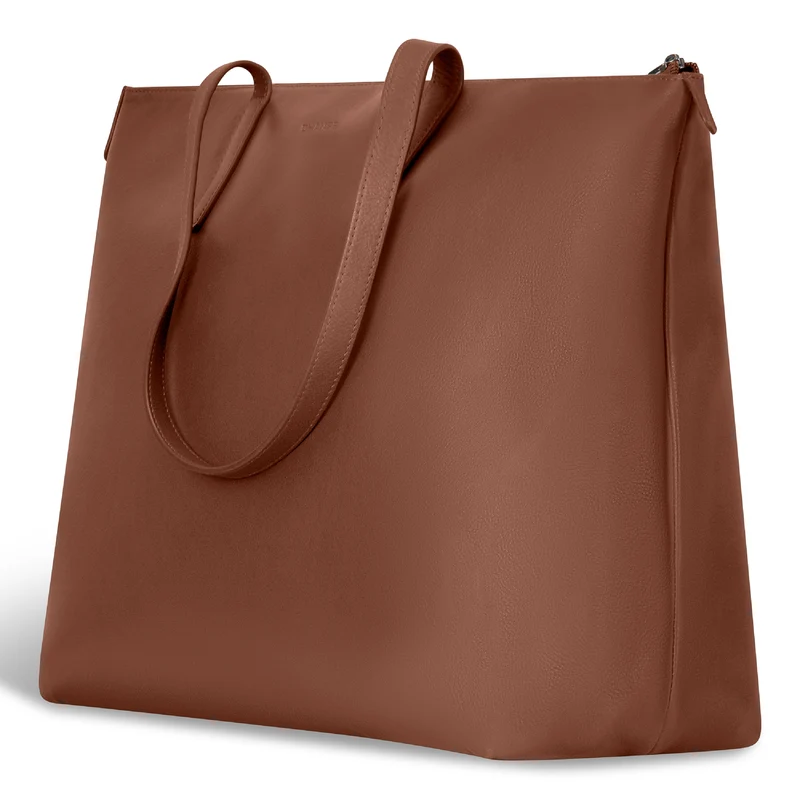 Onyx Leather Business Tote
