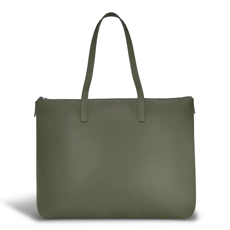 Onyx Leather Business Tote