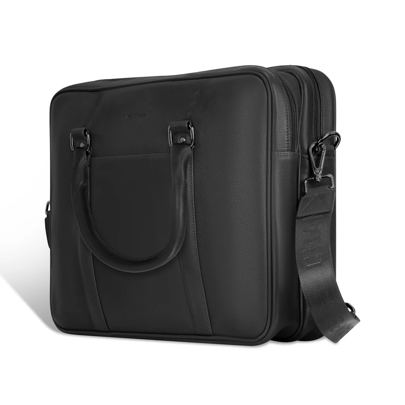 Onyx Leather Briefcase