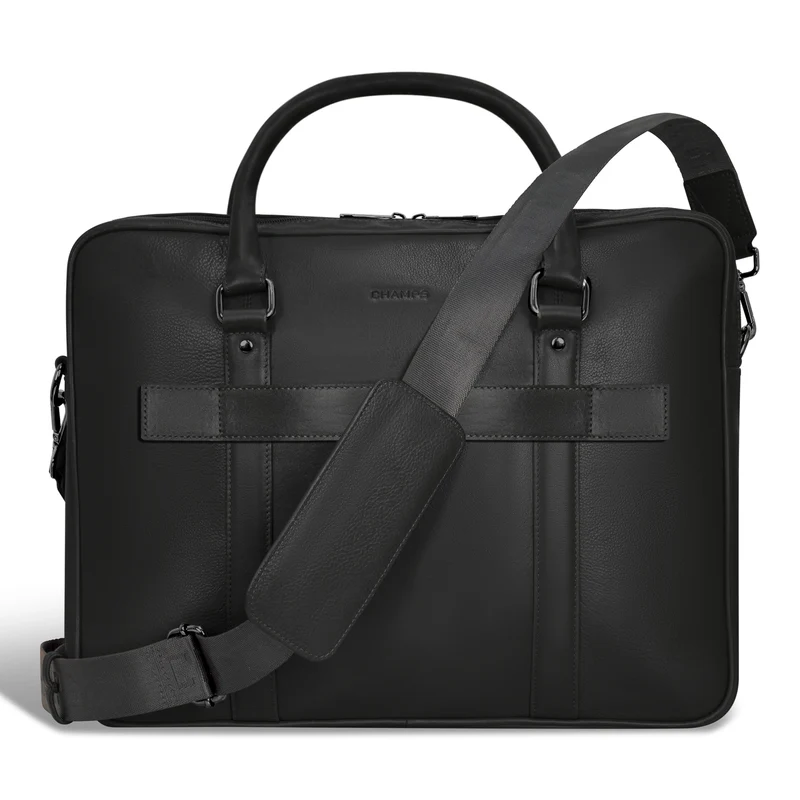 Onyx Leather Briefcase