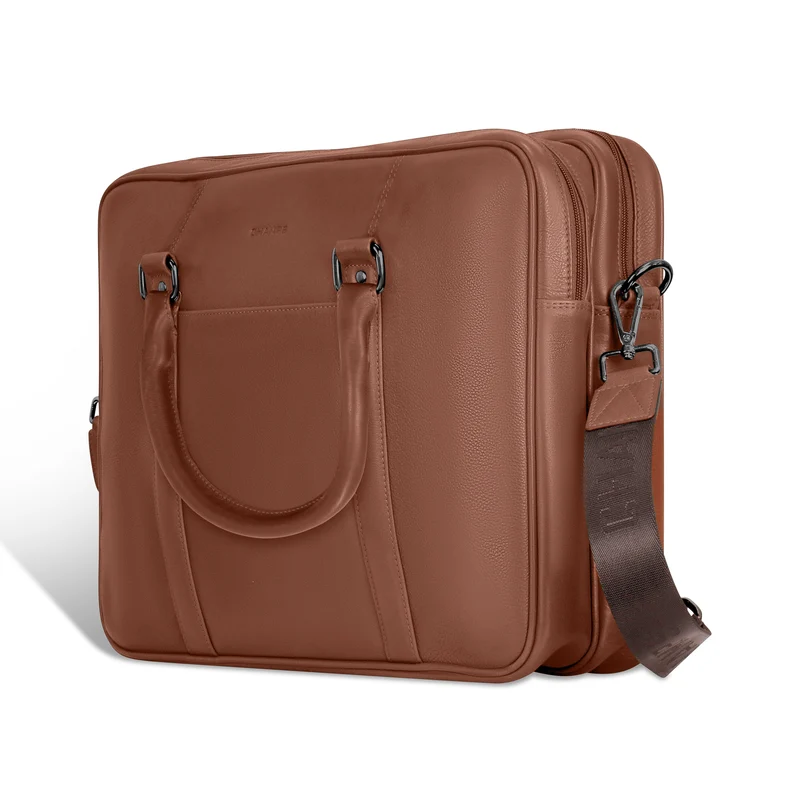 Onyx Leather Briefcase