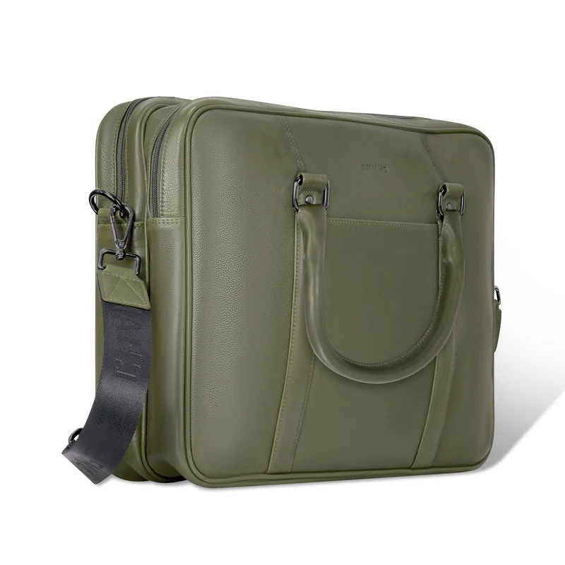 Onyx Leather Briefcase