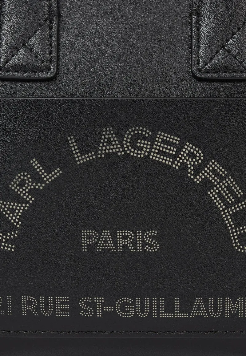Karl Lagerfeld Cabas Mini Cuir Noir