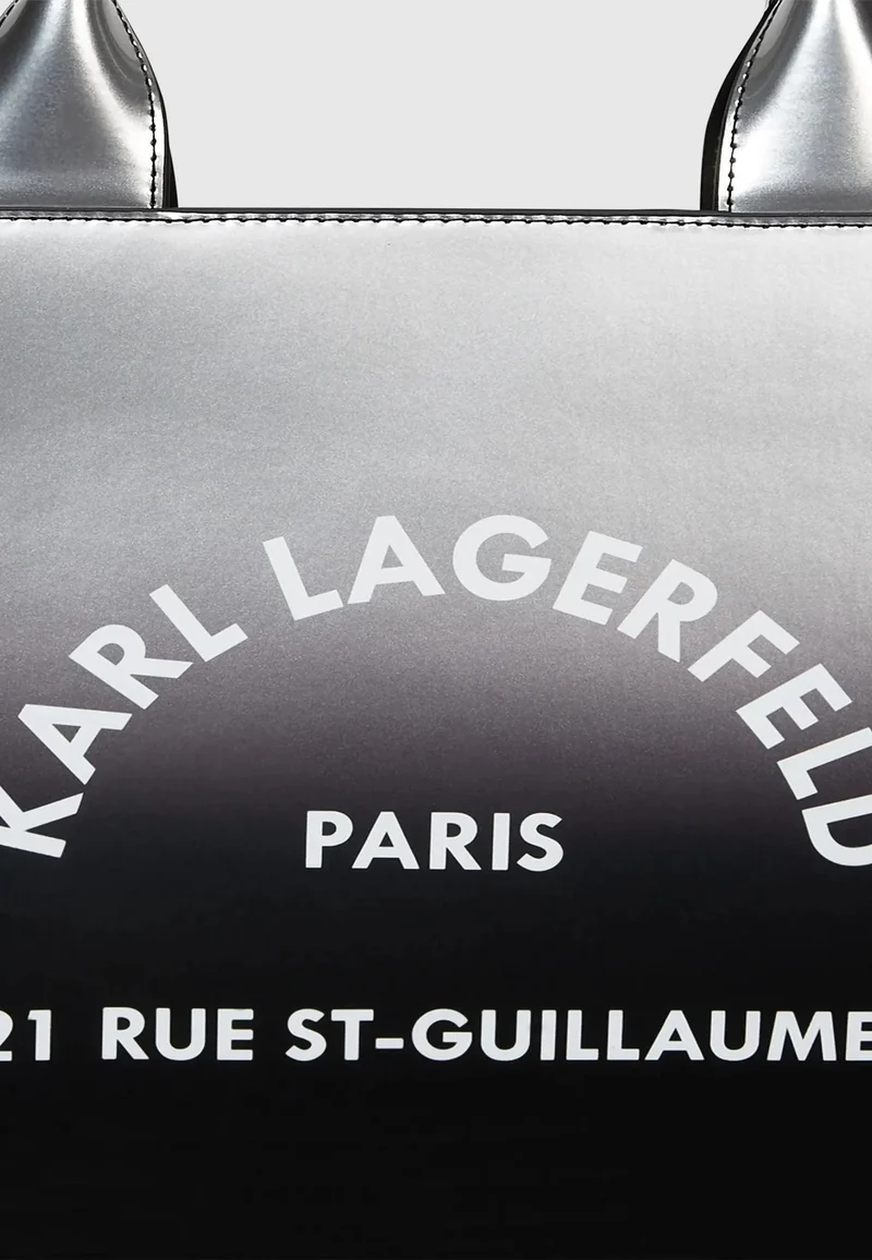 Karl Lagerfeld Cabas Carré Dégradé Noir