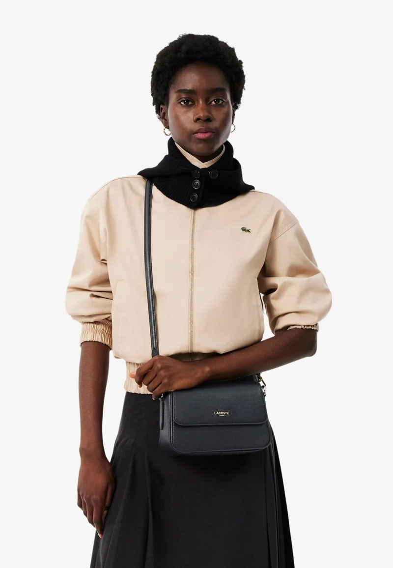 Lacoste Sac à bandoulière Champs-Élysées Cuir Noir