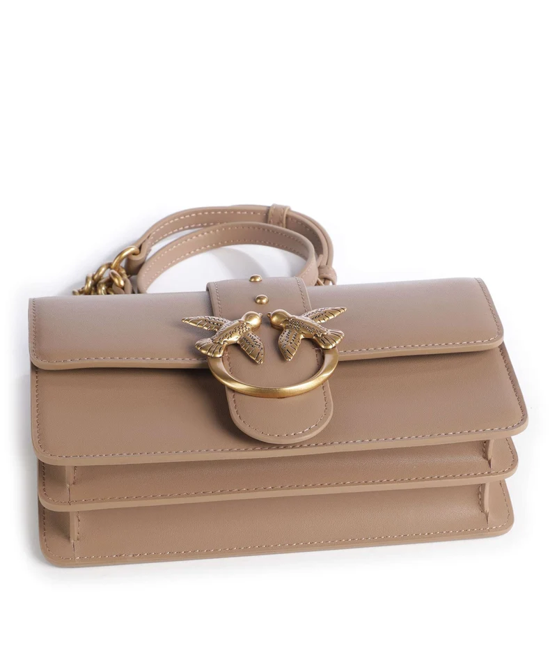 Pinko Love One Mini Sac bandoulière biscotto zenzero