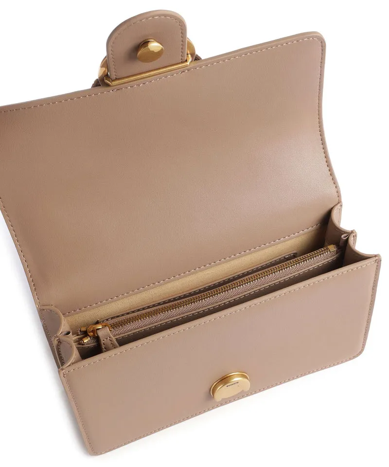 Pinko Love One Mini Sac bandoulière biscotto zenzero