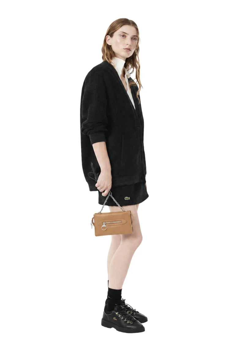 Lacoste Mini Sac Porté épaule Femme Celys Marron Cookie