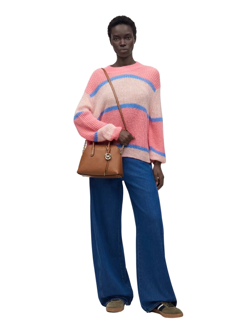 Michael Kors Sac à main Cuir Freddie Moyen Dôme Cognac