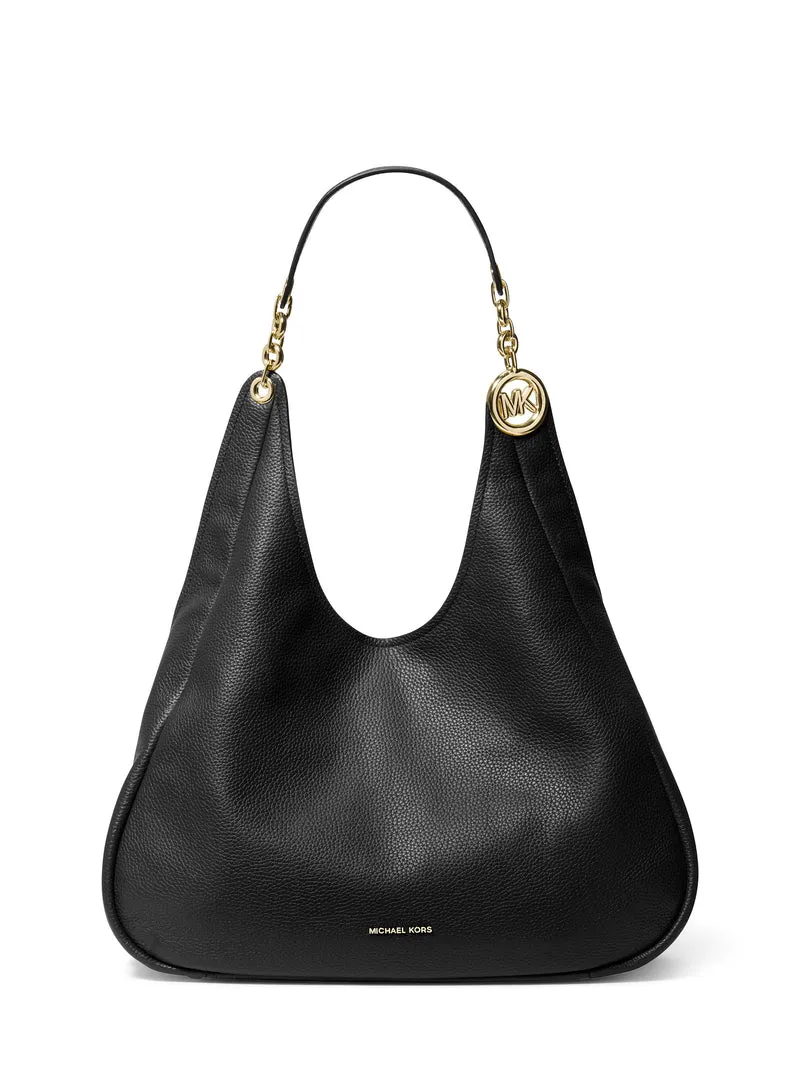 Michael Kors Sac Bandoulière Cuir Ellie Grand Tripartite Noir