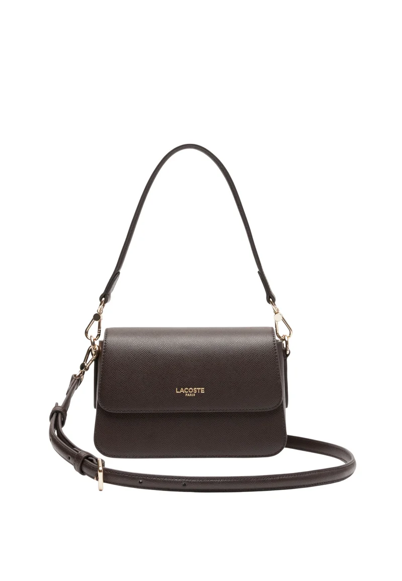 Lacoste Sac à bandoulière Champs-Élysées Cuir Marron Foncé